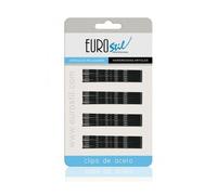 Eurostil Clips de Acero Negro 50mm 24uds