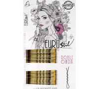 Eurostil Clips Doble Onda Bronce 50mm 24uds