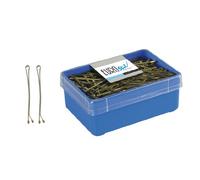 Eurostil Clips pinzas para el cabello 70 mm 150 piezas. Bronce