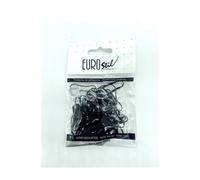 Eurostil Profesional Gomas para el cabello Negras 50 uds