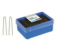 Eurostil Horquilla Curva Negro Moño Liso 75mm 150uds