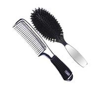 Eurostil Metalizado Set Cepillo + Peine 1un