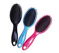 EUROSTIL NEUMATICO Redondo PUES PLASTICO Cepillo Colores 1UN Unisex Adulto, Negro, Único