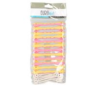 EUROSTIL paquete de 12 rollos permanente ondulado diámetro 7,5 mm rosa amarillo