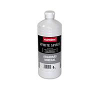 EUROTEX Disolvente White Spirit, Aguarrás mineral incoloro para pinturas sintéticas, barnices o pinturas al óleo - 1 Litro