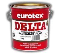 EUROTEX Pintura exterior Delta Fachadas Plus color Marfil, Formato - 5 kg.
