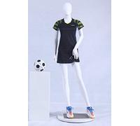 Eurotondisplay FC-4W - Maniquí femenino de 175 cm, color blanco, plástico PE, giratorio 360°, 6 piezas, placa de metal con mandril