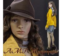 EurotonDisplay Maniquí femenino con 2 pelucas gratis, placa de metal SF-5 maniquíes mujer