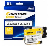 Eurotone LC527XL Cartuchos de impresora compatibles con Brother LC 527 Amarillo Cartucho para Brother LC527 527 LC-527XLY para impresora Brother MFC-J4350DW MFC-J4550DW (amarillo)