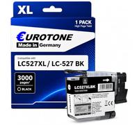 Eurotone LC527XL Cartuchos de impresora compatibles con Brother LC 527 Negro Cartucho para Brother LC527 527 LC-527XLBK para impresora Brother MFC-J4350DW MFC-J4550DW (negro)