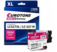 Eurotone LC527XL Cartuchos de impresora compatibles con Brother LC 527 Rojo Cartucho para Brother LC527 527 LC-527XLM para impresora Brother MFC-J4350DW MFC-J4550DW (magenta)