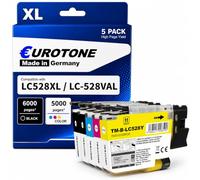 Eurotone LC528XL Cartuchos de impresora compatibles con Brother LC 528 para Brother LC528 528 LC-528XLVAL LC-528VAL para impresora Brother MFC-J6760DW MFC-J6960DW MFC-J6975DW MFC-J6977DW (5 unidades)