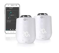 Eurotronic 700200 Comet WiFi 2021 termostato de radiador (calefacción a través de WLAN, termostato para el Control móvil de la Temperatura, Accesorios Smart Home, Paquete de 2)