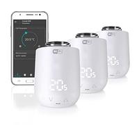 Eurotronic 700200 Comet WiFi 2021 termostato de radiador (calefacción vía WLAN, Ahorrar costes de calefacción, termostato para Regular la Temperatura Ambiente, Accesorios Smart Home, Paquete de 3)