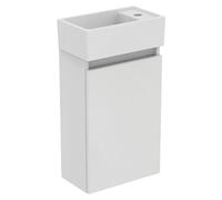 Eurovit Conjunto de mueble de baño (37 cm, Blanco, Orificios para grifo: Derecha)
