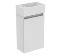 Eurovit Conjunto de mueble de baño (37 cm, Blanco, Orificios para grifo: Izquierda)