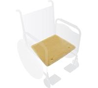 Eurow® - Cojín ortopédico de piel de oveja para silla de ruedas, cómodo, duradero, para alivio del dolor, color champán