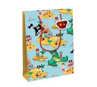 Eurowrap 202096-2C - Il était une fois, Excellia, sac large 26,5x14x33 cm, Pirates - PAQ DE 6