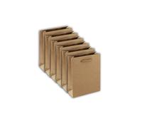 Eurowrap 28800-0Cpack - Juego de 6 bolsas de regalo Kraft - Tamaño bolsillo - 17 x 6 x 22 cm - 210 g - Embalaje de regalo Kraft, embalaje ideal para: libro de bolsillo, pequeños regalos, perfume,