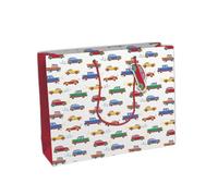Eurowrap 32472-6Cpack - Juego de 6 bolsas de regalo Excellia, formato Shopping, 37,3 x 11,8 x 27,5 cm, 210 g, diseño de coches infantiles, embalaje de regalo, ideal para: Juegos de Sociedad, Puzzles