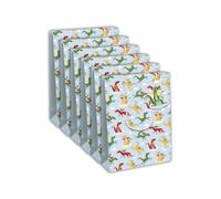 Eurowrap 32475-2Cpack - Juego de 6 bolsas de regalo Excellia, tamaño ancho, 26,5 x 14 x 33 cm, 210 g, diseño de dragones, embalaje de regalo, ideal para: Juegos de Sociedad, Puzzles