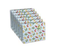 Eurowrap 32475-6Cpack - Juego de 6 bolsas de regalo Excellia, formato Shopping, 37,3 x 11,8 x 27,5 cm, 210 g, diseño de dragones - embalaje de regalo, ideal para: Juegos de Sociedad, Puzzles