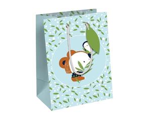 Eurowrap 33859-3C - Un lot de 6 Sacs Cadeaux Excellia- Format Moyen - 21,5x10,2x25,3cm - 210g - Motif : Enfants, animaux- Idéal pour : Livre, Jeu, Petits cadeaux