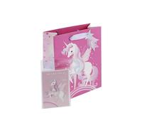 Eurowrap Fairytale Have a Magical Day - Bolsa de regalo con etiqueta de regalo y tarjeta de felicitación para niñas, color rosa, regalo de cumpleaños, ocasión