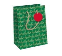 Eurowrap X-34656-3C - Christmas Spirit, bolsa mediana de papel kraft, 21,5 x 10,5 x 25,5 cm, paquete de 6