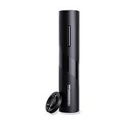 EUROXANTY Abridor Eléctrico para Botellas de Vino | Cortador de Sello | A pilas | Universal | 24 Cm de Alto x 5 Cm de Diámetro | Diseño Negro Mate |