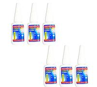 EUROXANTY Adhesivo | Pegamento instantáneo | Pegamento de Cianoacrilato con Boquilla aplicadora | Pegamento extrafuerte para Madera, Azulejos, Plástico y Metal | Pegamento rápido | Pack de 6