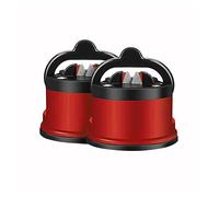 EUROXANTY Afilador de Cuchillos con Ventosa | Afilador seguro | Afilador fácil de utilizar | 5 Cm de Alto x 7 Cm de Diámetro | Pack de 2
