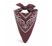 EUROXANTY Bandana 100% Algodón | Pañuelo para el Cuello, Cabeza, Muñeca | Diseño Único | Pañuelos para Moda y Deporte | Burdeos