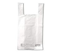 EUROXANTY Bolsas de Plástico Tipo Camiseta | Alta resistencia | Reutilizables y Reciclables | Material Polietileno de Alta Densidad | Con Asas | Apta para Alimentos | 30 x 40 | 95/100 uds