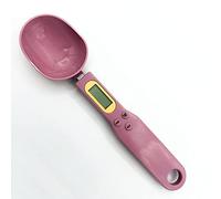 EUROXANTY Cuchara Con Peso de Cocina Digital | Balanza en Forma de Cuchara | Medidora y Dosificadora Con Balanza Electrónica de Precisión Rosa