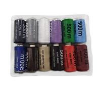 EUROXANTY Hilo de Coser | Bobinas de hilo | 100% Poliéster | Máquina de Coser | Para Hilvanar | Para Bordar | Hilo resistente | 500m | PACK COLORES 1