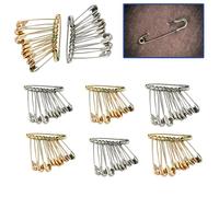 EUROXANTY Imperdibles de Seguridad | Surtido de Imperdibles | Material de Acero Inoxidable | Accesorios de Costura | Ambos | Pack de 200 con Varios Tamaños |