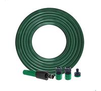 EUROXANTY Kit Manguera de Riego con pulverizador | Para Regar tus Plantas | Manguera reforzada | Pulverizador de Riego | Con regulador de caudal | Mango ergonómico | (15 Metros)