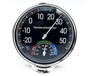 EUROXANTY Medidor de temperatura y humedad interior | Monitor de Temperatura y Humedad | Termómetro Analógico de Escritorio | Termómetro Mecánico | Medidor de Humedad de la Habitación