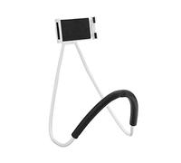 EUROXANTY Soporte Cuello para móvil y Tablet | Rotación 360º | Flexible para Selfie Coche Cama | para Dispositivos móviles hasta 7" | Blanco