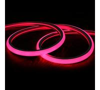 EUROXANTY Tira Led Flexible Neon | Tira led para Empotrar | Con Fuente Alimentación | Led Strip Light | Tira Led Cocina | Neon Flexible Interior | 5 Metros | Fucsia