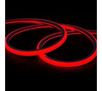 EUROXANTY Tira Led Flexible Neon | Tira led para Empotrar | Con Fuente Alimentación | Led Strip Light | Tira Led Cocina | Neon Flexible Interior | 5 Metros | Rojo