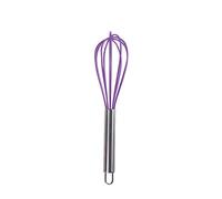 EUROXANTY Varillas cocina manual | Batidor Manual | Utensilio de Cocina | Varilla de Silicona de Colores | Resistentes al Calor | Anti-adherente | 26 cm | Morado