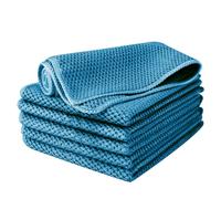 EURSPEUNG Balletas Microfibra 6 Unidades, bayeta Microfibra, Trapos, paños de Limpieza, para Ventana, para Todo propósito, tamaño 30x30 cm (Azul)