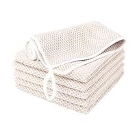 EURSPEUNG Balletas Microfibra, Bayeta Microfibra Blanco Paños de Limpieza, para Ventana, Paños Cocina, para Todo Propósito, 6 Unidades, Tamaño 30 x 30 cm