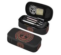 eurwhj Estuche grande para controlador de videojuegos, estuche para lápices, compartimentos con cremallera, bolsa de papelería para niños, adolescentes, estudiantes, suministros escolares, Negro39,