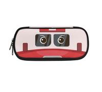 eurwhj Estuche pequeño para espejo de coche, estuche grande con cremallera, para escuela, adolescentes, niñas, niños, hombres, mujeres, bolsa de almacenamiento de papelería, Camión de bomberos de,