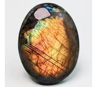 EUSICE - Piedra Natural de Labradorita Imperial - Guijarro de Relajación y Antiestrés - 100% Artesanal y Hecho a Mano - Labradorita Superior Ética para Litoterapia Bienestar Yoga - Todos los Niveles