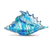 EUSTUMA Figura Decorativa de caracola de Vidrio soplado a Mano, Adorno de Animales Marinos para decoración del hogar, colección de Animales Marinos para Regalo de cumpleaños, Concha Marina de Cristal