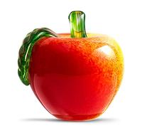 EUSTUMA - Figuras de colección de vidrio soplado a mano, portapapeles en forma de manzana, decoración del hogar, decoración de la oficina.
